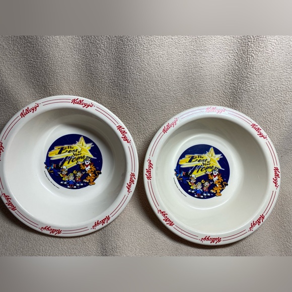 Kelloggs Kitchen Vintage Kelloggs Cereal Bowls The Best In Your